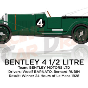 Bentley 4 1/2 Litre n.4 winner 24 Hours of Le Mans 1928
