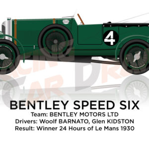 Bentley Speed Six n.4 winner 24 Hours of Le Mans 1930