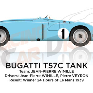 Bugatti T57C Tank n.1 winner 24 Hours of Le Mans 1939