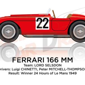 Ferrari 166 MM n.22 winner 24 Hours of Le Mans 1949