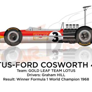 Lotus - Ford Cosworth 49B winner Formula 1 World Champion 1968