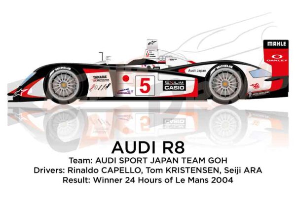 Audi R8 n.5 Winner 24 Hours of Le Mans 2004