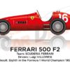 Ferrari 500 F2 winner Formula 1 Champion 1952 with Alberto Ascari