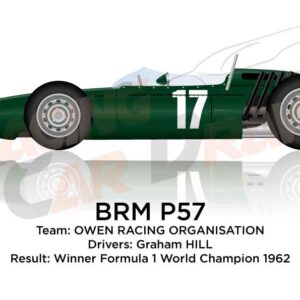 BRM P57 Formula 1 Champion 1962 with Graham Hill