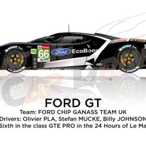 Ford GT n.66 sixth in the class GTE PRO 24 Hours of Le Mans 2019