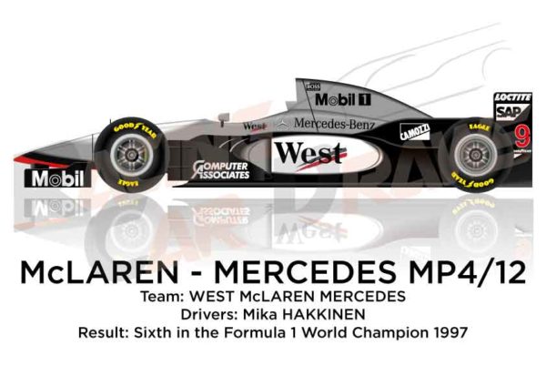 Image McLaren - Mercedes Benz MP4/12 n.9 sixth in the Formula 1 World Champion 1997