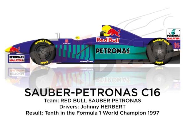 Image Sauber - Petronas C16 n.16 tenth in the Formula 1 World Champion 1997