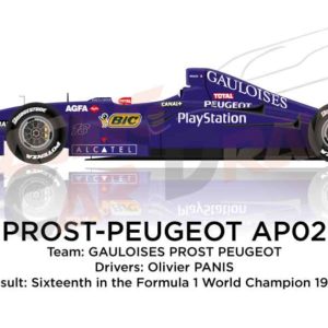 Prost - Peugeot AP02 n.18 sixteenth in the Formula 1 World Champion 1999