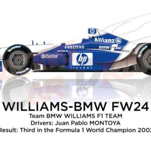 Williams - BMW FW24 n.6 third in the Formula 1 World Champion 2002