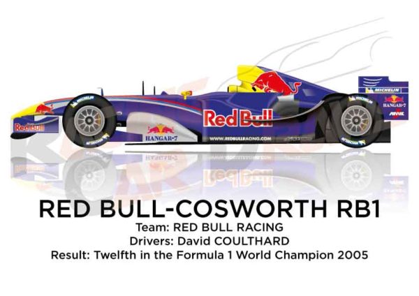 Red Bull - Cosworth RB1 n.14 twelfth in the Formula 1 World Champion 2005