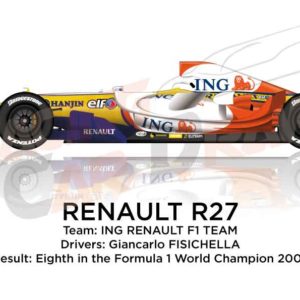 Renault R27 n.3 eighth in the Formula 1 World Champion 2007