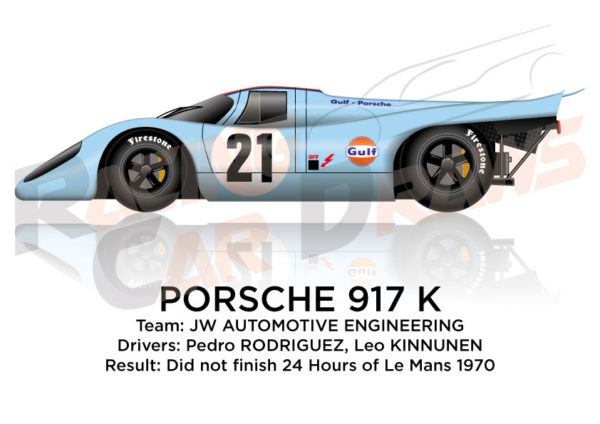 Porsche 917 K n.21 did not finish 24 Hours of Le Mans 1970