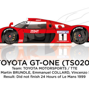 Toyota Gt-one TS020 n.1 did not finish at the 24 Hours of Le Mans 1999