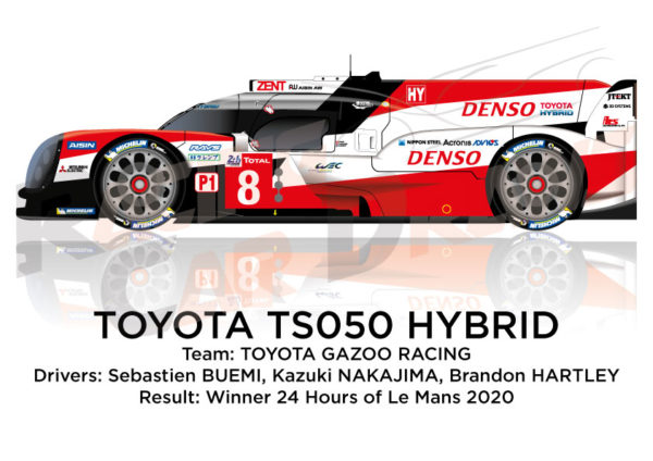 Toyota Hybrid TS050 n.8 winner 24 Hours of Le Mans 2020
