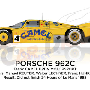 Porsche 962C n.4 did not finish 24 hours of Le Mans 1988