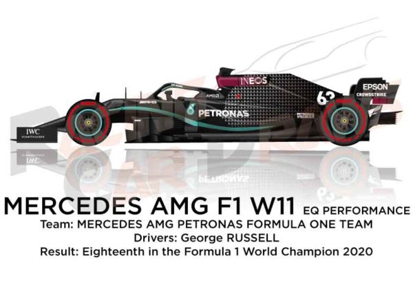Mercedes AMG F1 W11 EQ Performance n.63 Formula 1 2020