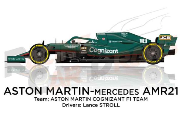 Aston Martin - Mercedes AMR21 n.18 Formula 1 2021