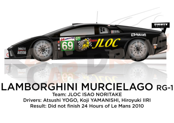 Lamborghini Murcielago RG-1 n.69 24 Hours of Le Mans 2010