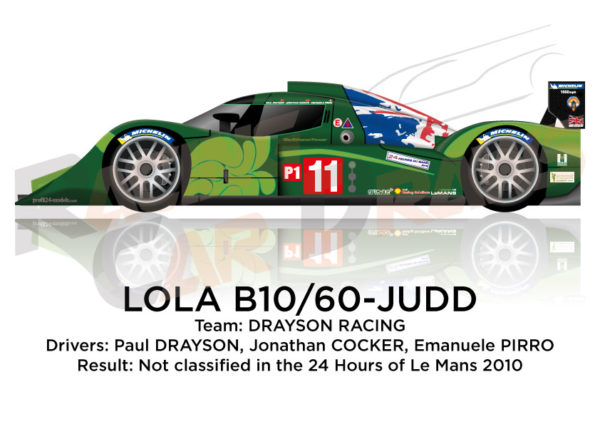 Lola B10/60 - Judd n.11 not classified 24 Hours of Le Mans 2010