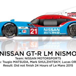 Nissan GT-R LM Nismo n.21 did not finish at 24 Hours of Le Mans 2015