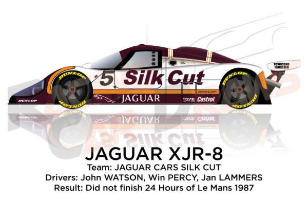 Jaguar XJR-8 n.5 did not finish 24 hours of Le Mans 1987