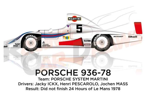Porsche 936-78 n.5 did not finish in the 24 Hours of Le Mans 1978