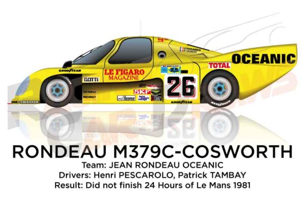 Rondeau M379C - Cosworth n.26 dnf 24 Hours of Le Mans 1981
