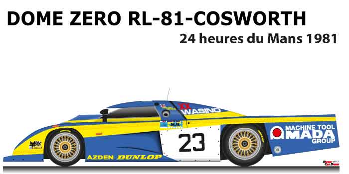 Dome Zero RL-81 - Cosworth n.23 24 Hours of Le Mans 1981