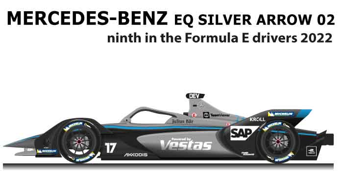 Mercedes-Benz EQ Silver Arrow 02 n.17 ninth Formula E Champion 2022