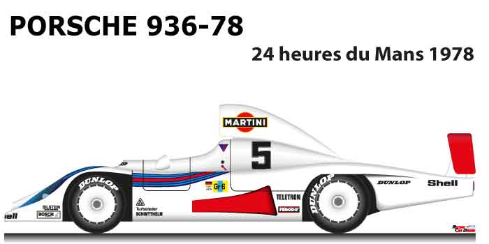 Porsche 936-78 n.5 did not finish in the 24 Hours of Le Mans 1978