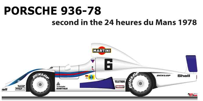 Porsche 936-78 n.6 second in the 24 Hours of Le Mans 1978