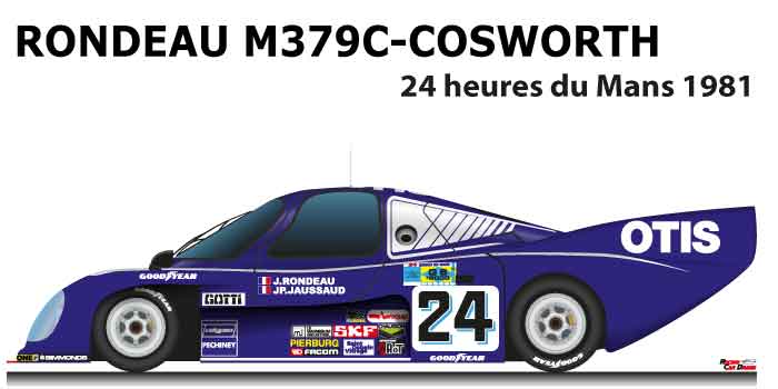 Rondeau M379C - Cosworth n.24 dnf 24 Hours of Le Mans 1981