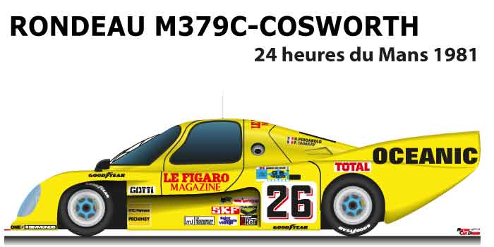 Rondeau M379C - Cosworth n.26 dnf 24 Hours of Le Mans 1981