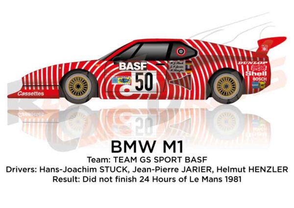 BMW M1 n.50 did not finish in the 24 hours of Le Mans 1981