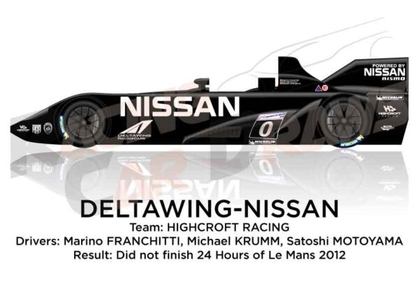 Deltawing - Nissan n.0 did not finish at the 24 Hours of Le Mans 2012