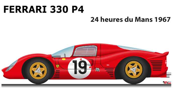 Ferrari 330 P4 n.19 did not finish 24 Hours of Le Mans 1967