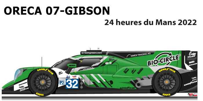 Oreca 07 - Gibson n.32 fifteenth in the 24 hours of Le Mans 2022