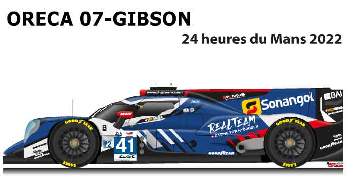 Oreca 07 - Gibson n.41 twenty-first in the 24 hours of Le Mans 2022