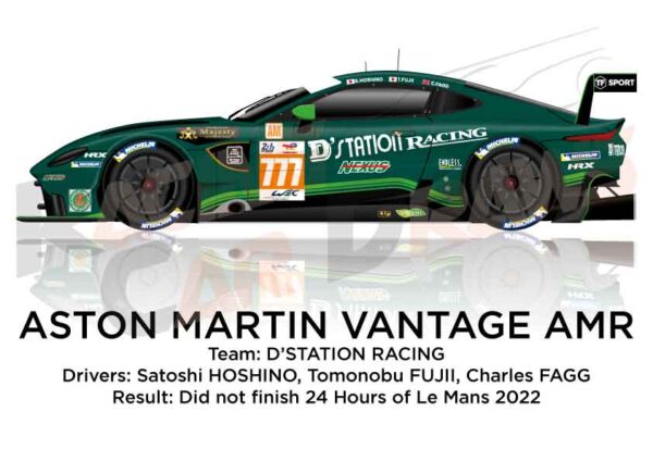 Aston Martin Vantage AMR n.777 in the 24 hours of Le Mans 2022