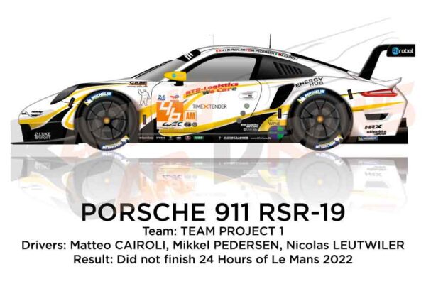 Porsche 911 RSR-19 n.46 did not finish 24 Hours of Le Mans 2022