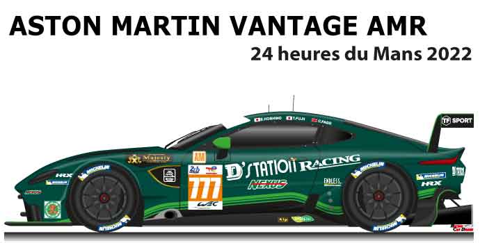 Aston Martin Vantage AMR n.777 in the 24 hours of Le Mans 2022