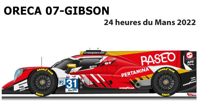 Oreca 07 - Gibson n.31 did not finish in the 24 hours of Le Mans 2022