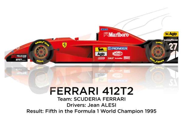 Ferrari 412T2 n.27 fifth in the Formula 1 World Champion 1995