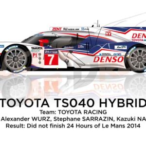 Toyota TS040 Hybrid n.7 in the 24 Hours of Le Mans 2014