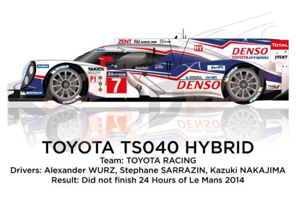 Toyota TS040 Hybrid n.7 in the 24 Hours of Le Mans 2014