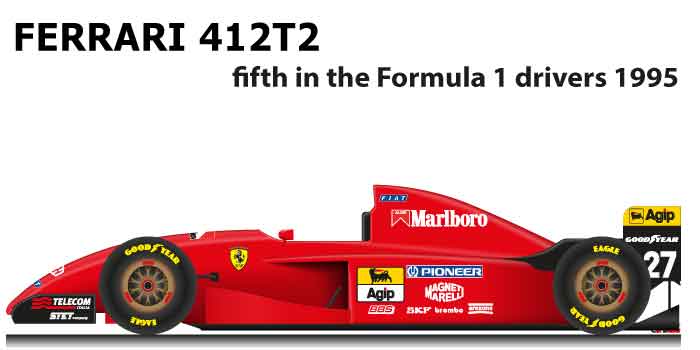 Ferrari 412T2 n.27 fifth in the Formula 1 World Champion 1995