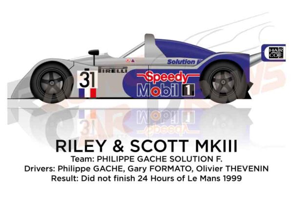 Riley & Scott MKIII n.31 in the 24 Hours of Le Mans 1999