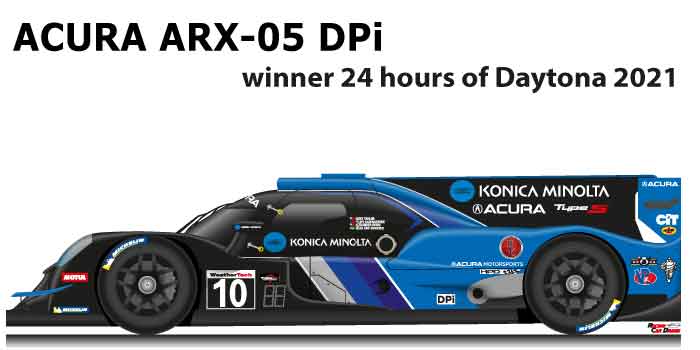 Acura ARX-05 DPi n.10 winner the 24 hours of Daytona 2021