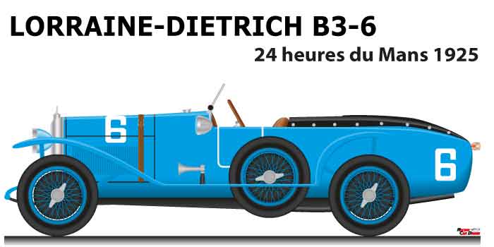 Lorraine-Dietrich B3-6 n.6 dnf 24 Hours of Le Mans 1925