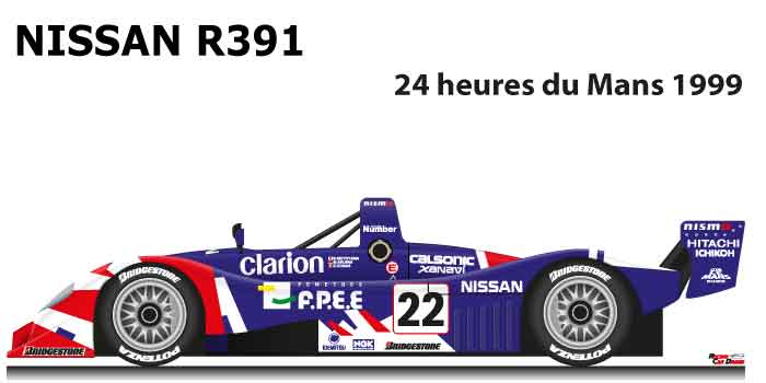 Nissan R391 n.22 in the 24 Hours of Le Mans 1999